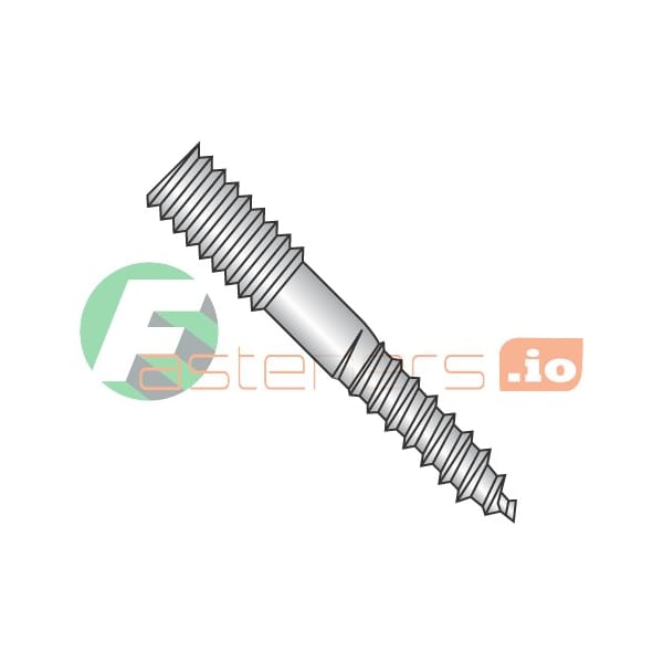 Newport Fasteners Hanger Bolt, 3/8"-16 Thread to 8 in, Stainless Steel, 100 PK 354146 - main